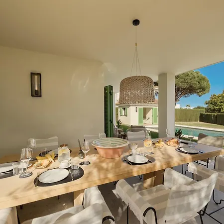 Mediterranean Villa, On One Floor, With Private Heated Pool, Large Garden And Terrace And Close To The Sea, In *