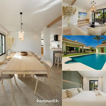 Villa Mediterranean Villa, On One Floor, With Private Heated Pool, Large Garden And Terrace And Close To The Sea, In *